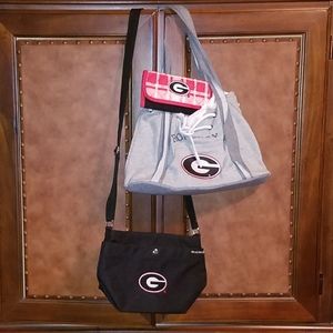 Bundle of 3 University of Georgia bags &  wallet